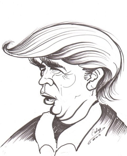 Cartoon: Donald John Trump (medium) by cabap tagged caricature