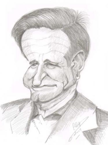 Cartoon: Robin Williams (medium) by cabap tagged caricature