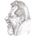 Cartoon: Leo Buscaglia (small) by cabap tagged caricature