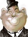 Cartoon: Oliver Hardy (small) by cabap tagged caricature,ipad