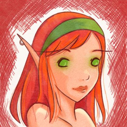 Cartoon: Blood Elf (medium) by poupy1979 tagged warcraft,elf