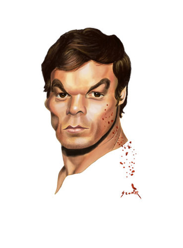 Cartoon: Dexter Morgan (medium) by szomorab tagged dexter