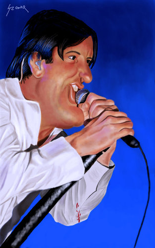 Cartoon: Trent Reznor (medium) by szomorab tagged nine,inch,nails