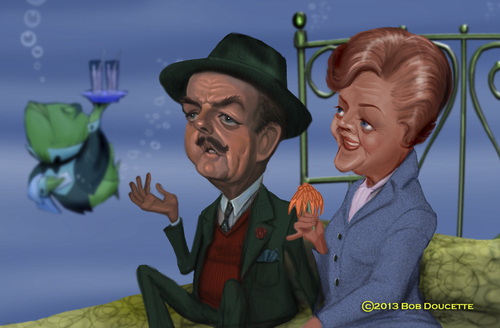 Cartoon: Bedknobs and Broomsticks (medium) by tobo tagged angela,lansbury