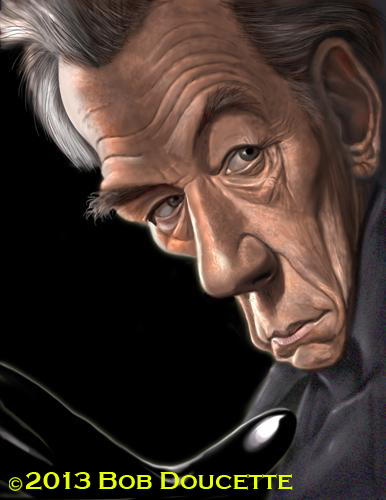 Cartoon: Ian McKellan (medium) by tobo tagged caricature