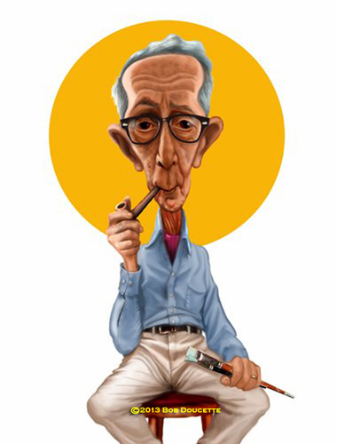 Cartoon: Norman Rockwell (medium) by tobo tagged caricature
