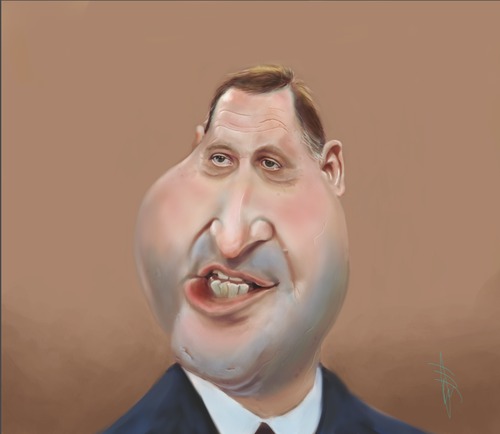 Cartoon: John Key (medium) by PlainYogurt tagged caricature,nz,prime,minister,political