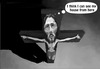 Cartoon: From this height (small) by PlainYogurt tagged caricature,jesus,sacreligious