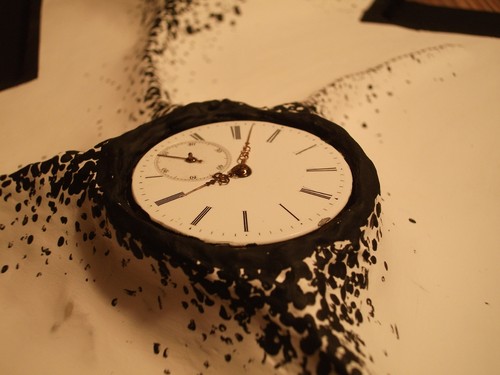 Cartoon: tick-tack (medium) by milanjanosov tagged tick,tack,clock,time,black,white,equilibrium,eternity,moment,life,second