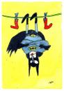 Cartoon: Batman (small) by ari tagged man bat socks