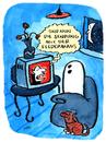 Cartoon: Fledermaus (small) by ari tagged dracula,vampir,bram,stoker,geist,gespenst,grusel,horror,ari,plikat,tv,sendung