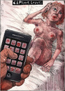 Cartoon: Iphone lovers (small) by Rainer Ehrt tagged mobil phone smartphone sex erotik berührung digitalisierung handy iphone