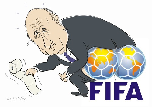 Cartoon: Blatteroom (medium) by Wilmarx tagged fifa,corruption,blatter