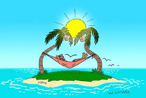 Cartoon: Ilha da fantasia (medium) by Wilmarx tagged desert,island,cartoons