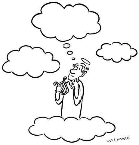 Cartoon: Nas nuvens (medium) by Wilmarx tagged angel,anjo