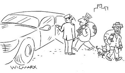 Cartoon: Sacks (medium) by Wilmarx tagged capitalismo