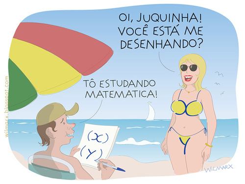 Cartoon: The mathematics of desire (medium) by Wilmarx tagged graphics,beach,summer