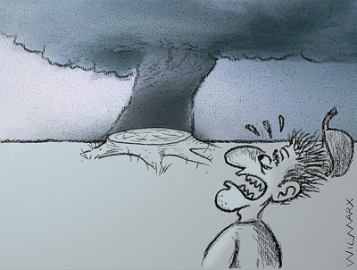 Cartoon: Tornado (medium) by Wilmarx tagged warming,global