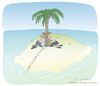 Cartoon: A deserted island two countries (small) by Wilmarx tagged desert,island
