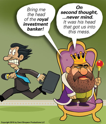 Cartoon: What royal treasury? (medium) by carol-simpson tagged banking,crisis,stock,market,finance,royalty