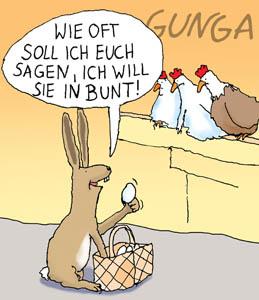 Cartoon: Eier in bunt (medium) by Gunga tagged eier,in,bunt