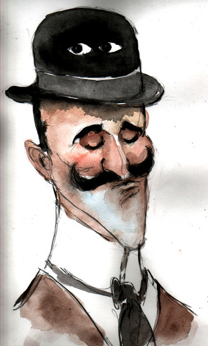 Cartoon: anton Gustav Matos (medium) by Miro tagged 19,stoljece