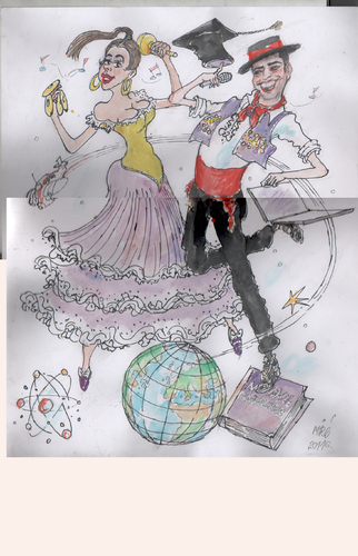 Cartoon: dancers (medium) by Miro tagged dancers