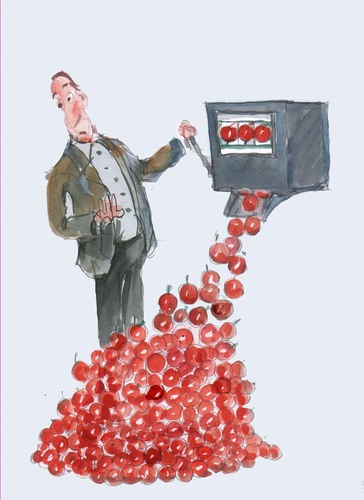 Cartoon: gambler (medium) by Miro tagged gambler