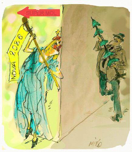 Cartoon: no text (medium) by Miro tagged no,ext