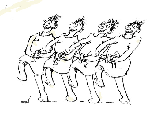 Cartoon: politicians play (medium) by Miro tagged politicans,play