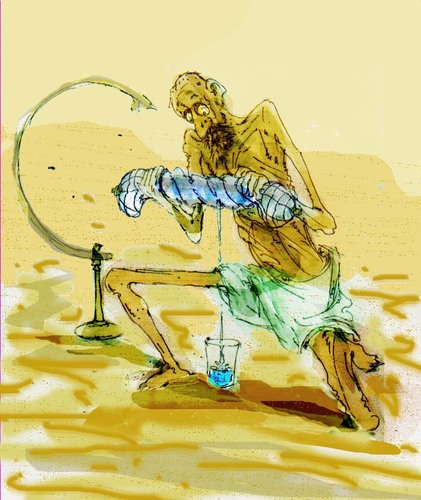Cartoon: water crisis (medium) by Miro tagged water,crisis