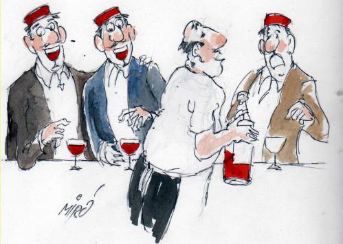 Cartoon: WINE (medium) by Miro tagged wine