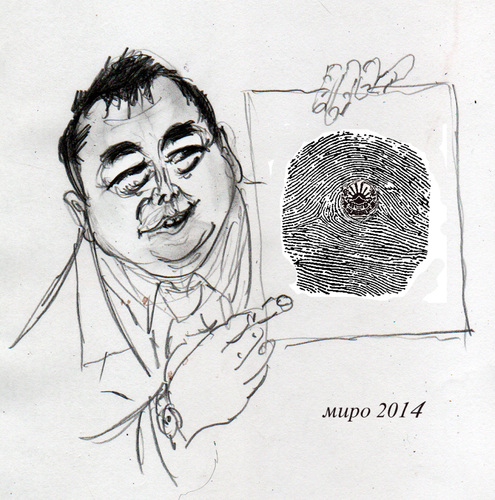 Cartoon: Zikov (medium) by Miro tagged politicar