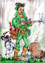Cartoon: hunter (small) by Miro tagged hunter