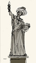 Cartoon: statue of libery (small) by Miro tagged statue of libery