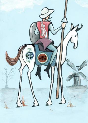 Cartoon: DON QUICHOTTE (medium) by Senad tagged don,quichotte,senad,nadarevic,bosnia,bosna,karikatura