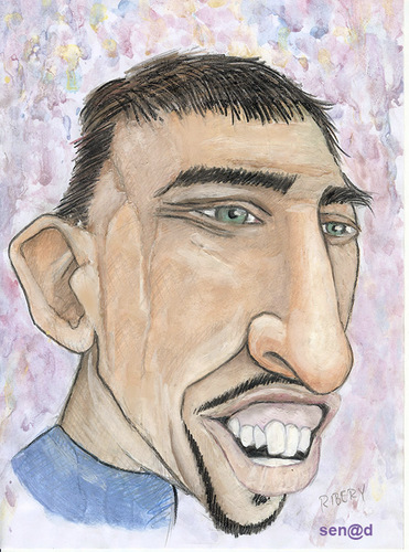 Cartoon: Ribery (medium) by Senad tagged ribery,senad,nadarevic