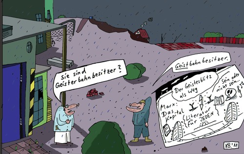 Cartoon: Besitzer (medium) by Leichnam tagged besitzer,geisterbahn,geistbahn,geistesblitz,leichnam