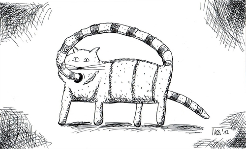 Cartoon: Katze (medium) by Leichnam tagged katze,samtpfötchen,schnurr