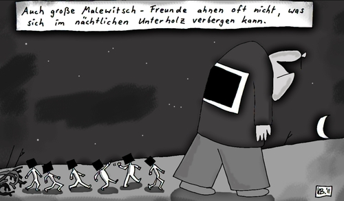 Cartoon: Köpfe (medium) by Leichnam tagged malewitsch,köpfe,schwarz,quadrat,kunst