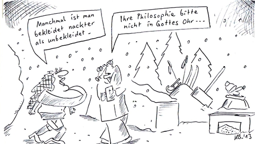 Cartoon: Philosophie (medium) by Leichnam tagged körperlichkeit,sexy,religion,bibel,mahnung,pfarrer,nackt,bekleidet,philosophie