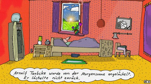 Cartoon: Taubcke (medium) by Leichnam tagged taubcke,arnulf,morgensonne,lächeln,leichnam,früh,ernst