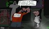 Cartoon: Erschrecker (small) by Leichnam tagged erschrecker,geisterbahn,nebenjob,gespenst,maske,gruselig
