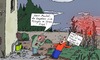 Cartoon: Herr Mankel (small) by Leichnam tagged herr,mankel,fliegen,hotel,fürsorge,tierliebe,insekten,schild,kopf