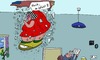 Cartoon: Huch - so leicht? (small) by Leichnam tagged huch leicht waage durchbruch decke erschrocken dick fett leichnam wohnung