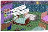 Cartoon: Open Air (small) by Leichnam tagged open,air,gatten,frisch,sommernacht,sommerluft,regen,vorgarten,gesund,leichnam,leichnamcartoon,bettstätten,betten