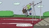 Cartoon: Sport (small) by Leichnam tagged sport stabhochsprung england teatime kuchen tee mit milch gemütlich nur keine hetze