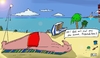 Cartoon: Strand (small) by Leichnam tagged strand,sonne,meer,erholung,urlaub,strichmännchen