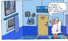Cartoon: Wartezeit (small) by Leichnam tagged wartezeit,wasser,urin,gästetoilette,wc,klo,besetzt,im,haus,regen,wasserfall,mineralwasser,blau,hellblau