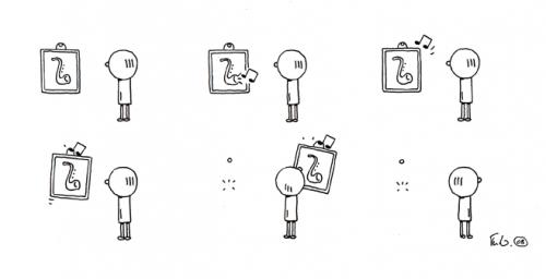 Cartoon: Mondmann - Frame (medium) by Trantow tagged fantasie,funny,cartoon,witzig,art,kunst,musik,music